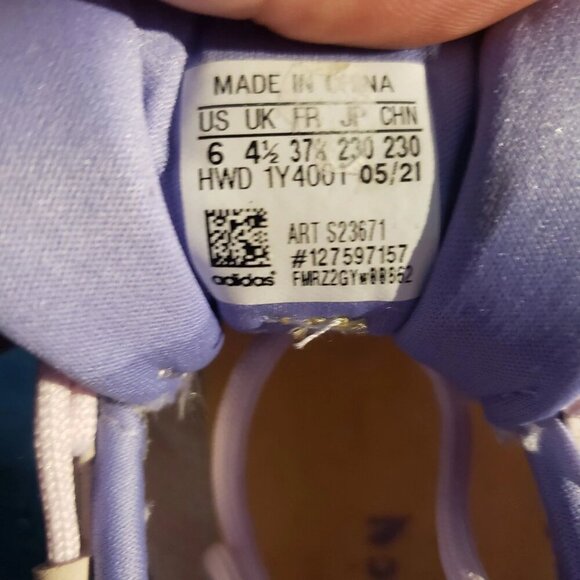 Adidas X9000L4 W Women Running Shoes S23671 RARE White/Purple | Size 6 - Picture 6 of 6